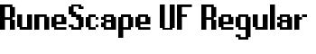 RuneScape UF Regular font