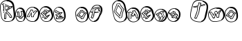Runez of Omega Two font