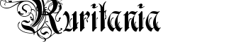 Ruritania font