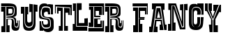 Rustler Fancy font