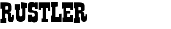 Rustler font