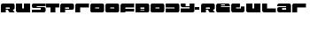 RustproofBody-Regular font