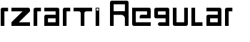 rzrarti Regular font