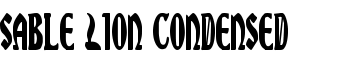 Sable Lion Condensed font