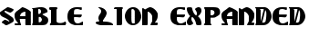Sable Lion Expanded font
