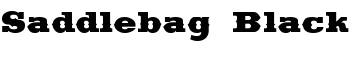 Saddlebag Black font