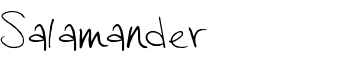 Salamander font