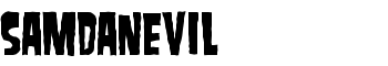 SamdanEvil font