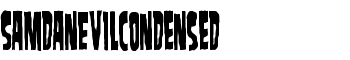 SamdanEvilCondensed font