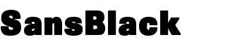 SansBlack font