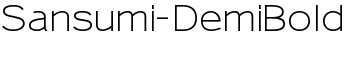 Sansumi-DemiBold font