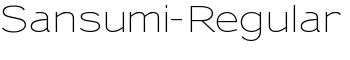 Sansumi-Regular font