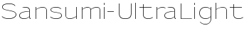 download Sansumi-UltraLight font