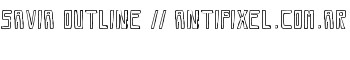 Savia Outline // ANTIPIXEL.COM.AR font