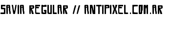 Savia Regular // ANTIPIXEL.COM.AR font