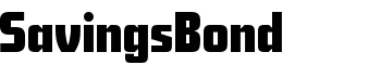 SavingsBond font