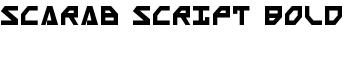 Scarab Script Bold font