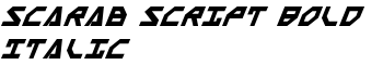 download Scarab Script Bold Italic font