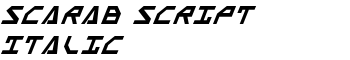 download Scarab Script Italic font
