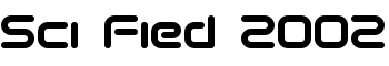 Sci Fied 2002 font