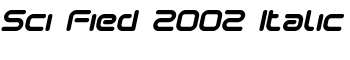 Sci Fied 2002 Italic font