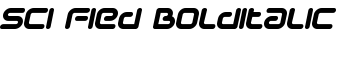 Sci Fied BoldItalic font