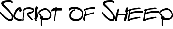 Script of Sheep font