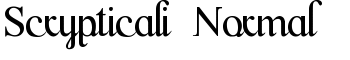 download Scrypticali Normal font