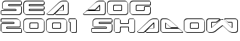 Sea Dog 2001 Shadow font