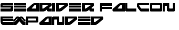 Searider Falcon Expanded font