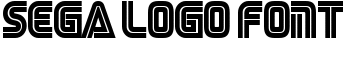 SEGA LOGO FONT font