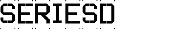 SERIESD font