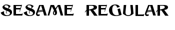 Sesame Regular font