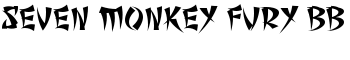 download Seven Monkey Fury BB font