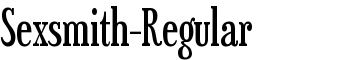 Sexsmith-Regular font