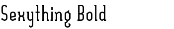 Sexything Bold font