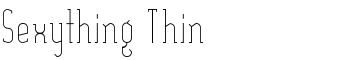 Sexything Thin font