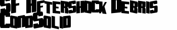 download SF Aftershock Debris CondSolid font