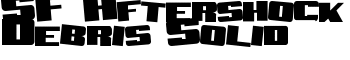 download SF Aftershock Debris Solid font