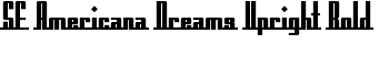 SF Americana Dreams Upright Bold font