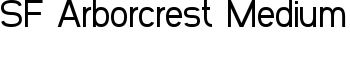 download SF Arborcrest Medium font