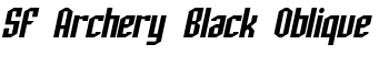 download SF Archery Black Oblique font