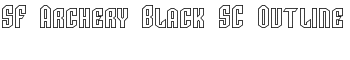 download SF Archery Black SC Outline font