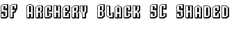 SF Archery Black SC Shaded font