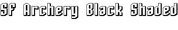 SF Archery Black Shaded font