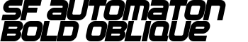 download SF Automaton Bold Oblique font