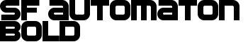 SF Automaton Bold font