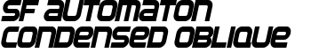 SF Automaton Condensed Oblique font