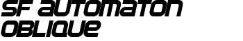 download SF Automaton Oblique font
