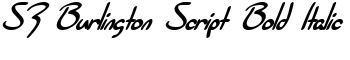 download SF Burlington Script Bold Italic font